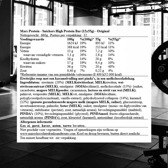Snickers Hi Protein Bar 12repen van Merkloos — afbeelding 4
