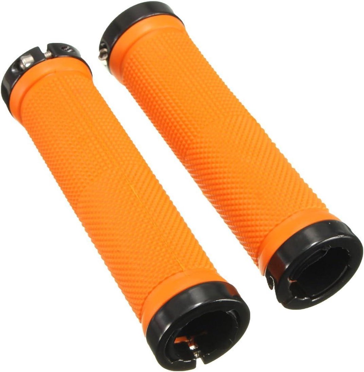 Fiets Handvatten - Stuur Handvatten - Veilig Fietsen - Ergonomisch Ontwerp - 13 cm Lengte - Oranje