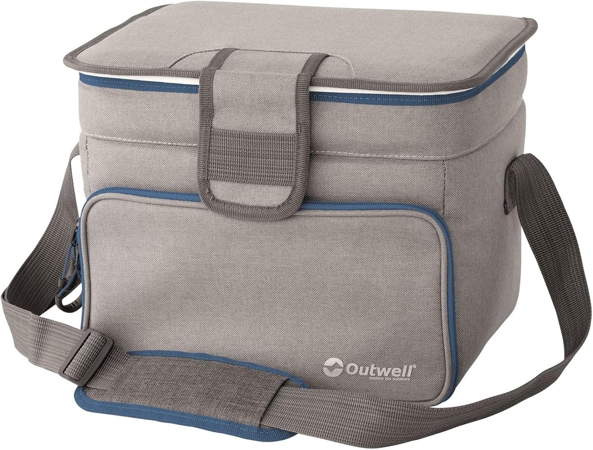 SnelShoppen - Koeltas 12 L Grijs - Ideaal voor Camping, Reizen, Feesten - Lichtgewicht, Duurzaam, Koelcontainer voor Eten en Drank