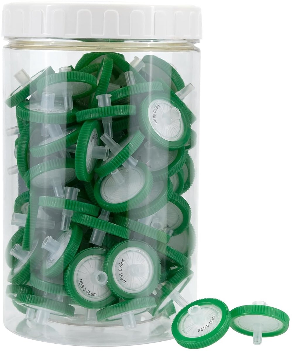 Filter Pes Membraan 25mm Diameter 0.45um Poriegrootte, Hplc en Gc