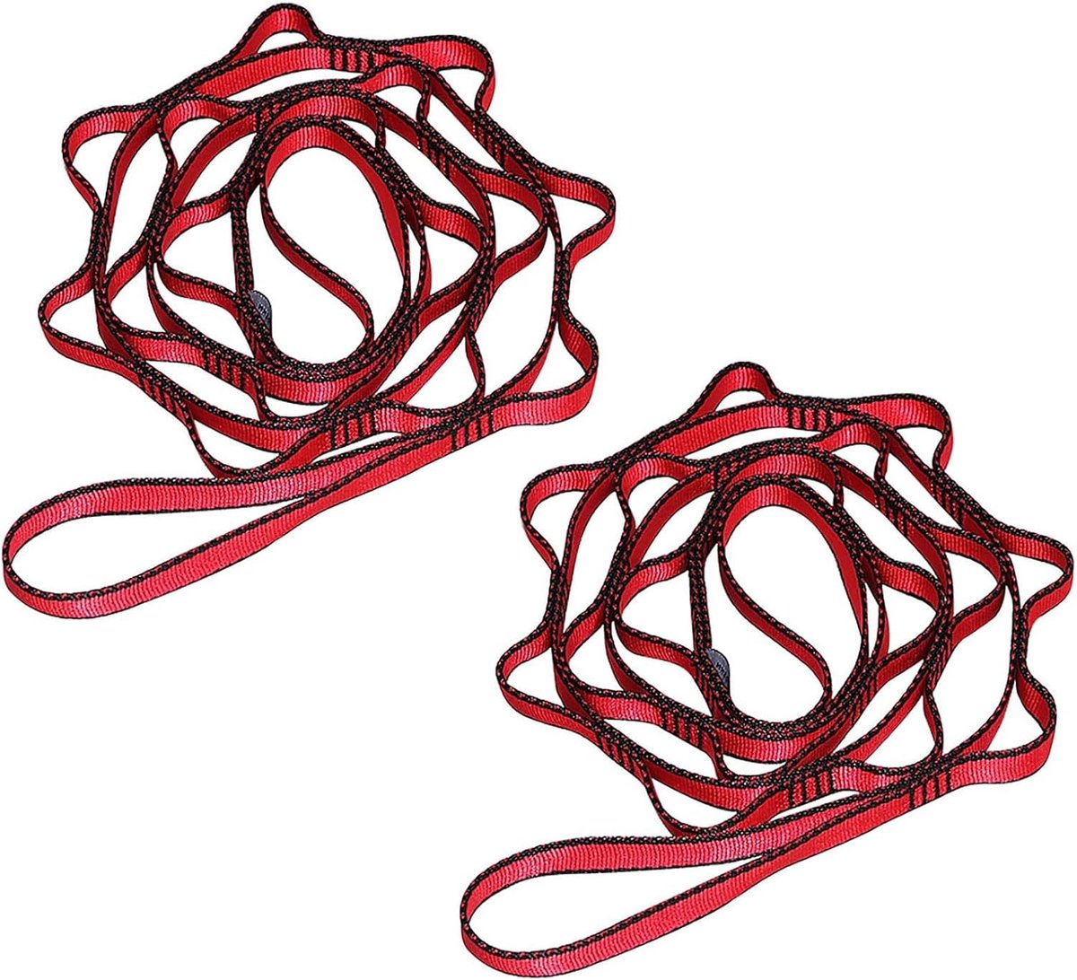 2Pcs Veiligheid Daisy Kettingen Sterke Klimmen Strap Verstelbare