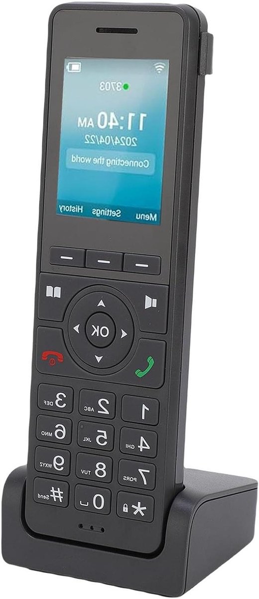 Draadloze Vaste Telefoon - 4G Telefoon Seniorentelefoon - Thuis Bellen - Kristalheldere Geluidskwaliteit - 24 Inch LCD - Zwart
