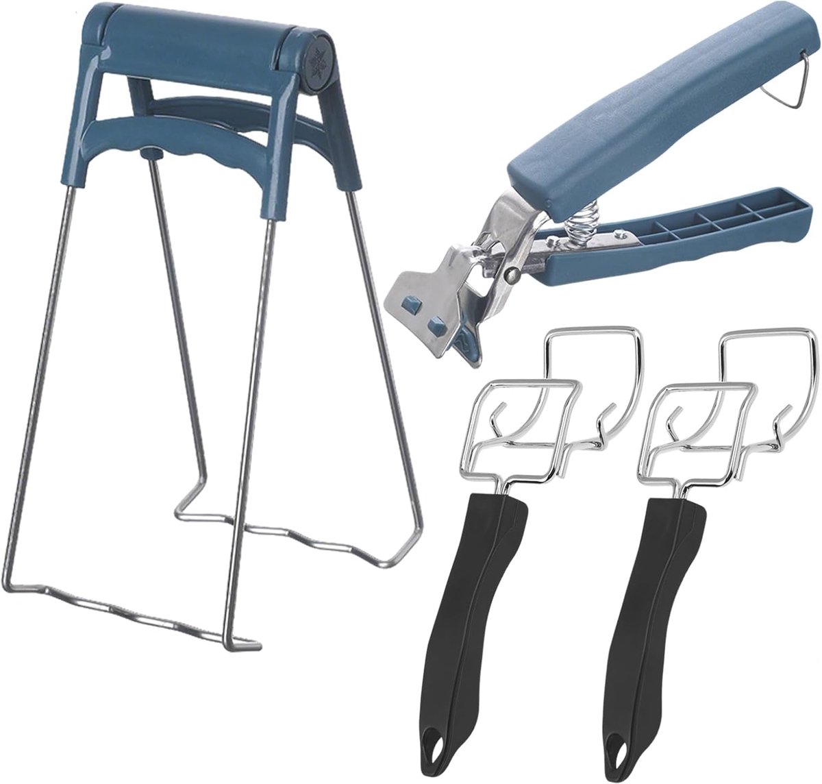 4-delige keukenset, kookgerei, clips, kommen, ovenschalen en trays