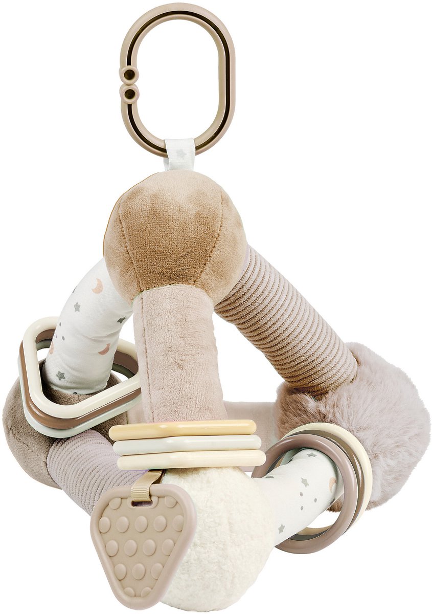 Nattou Lapidou Zachte Activiteiten Piramide Driehoek - 20 cm - Beige
