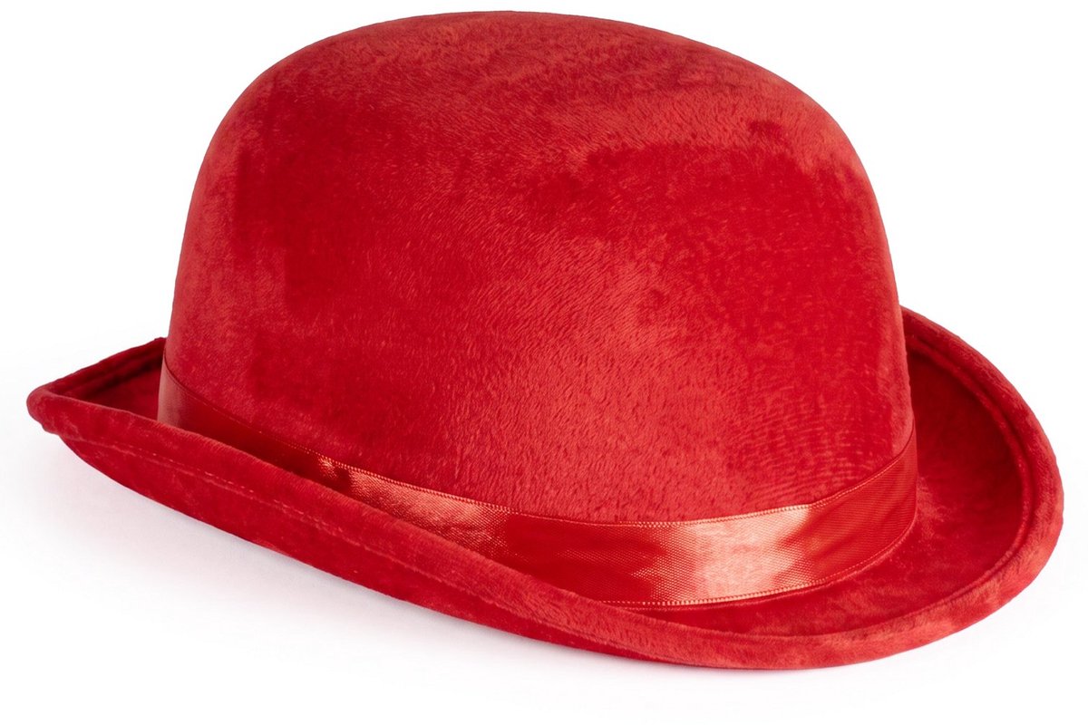 Platte bolhoed rood