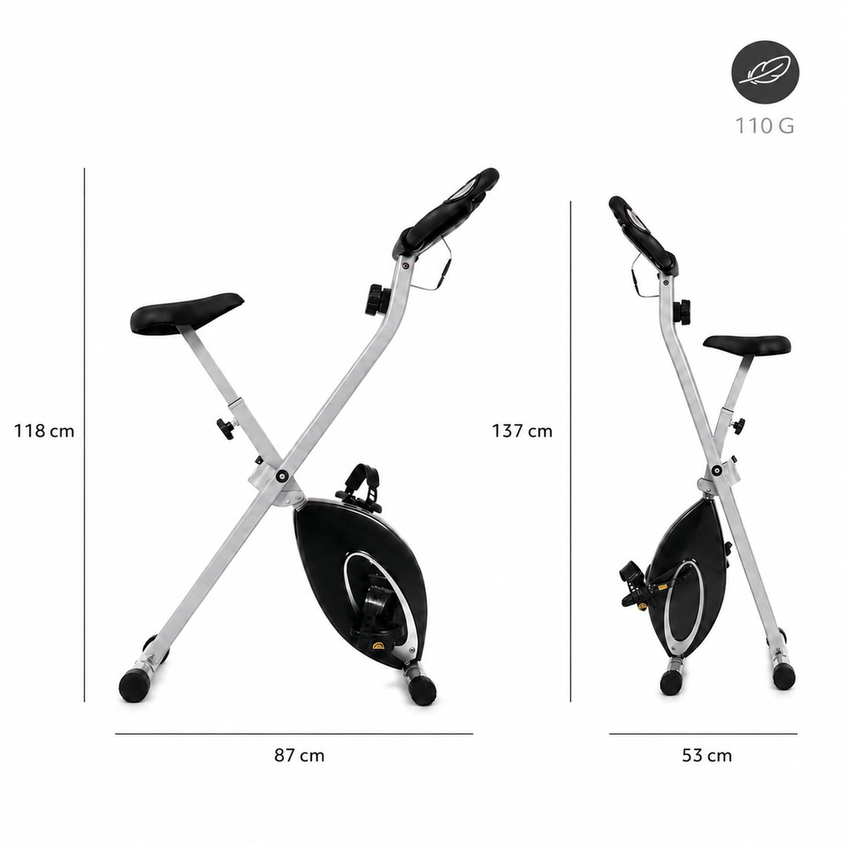 Ultrasport F-Bike Opvouwbare Hometrainer thumbnail 2