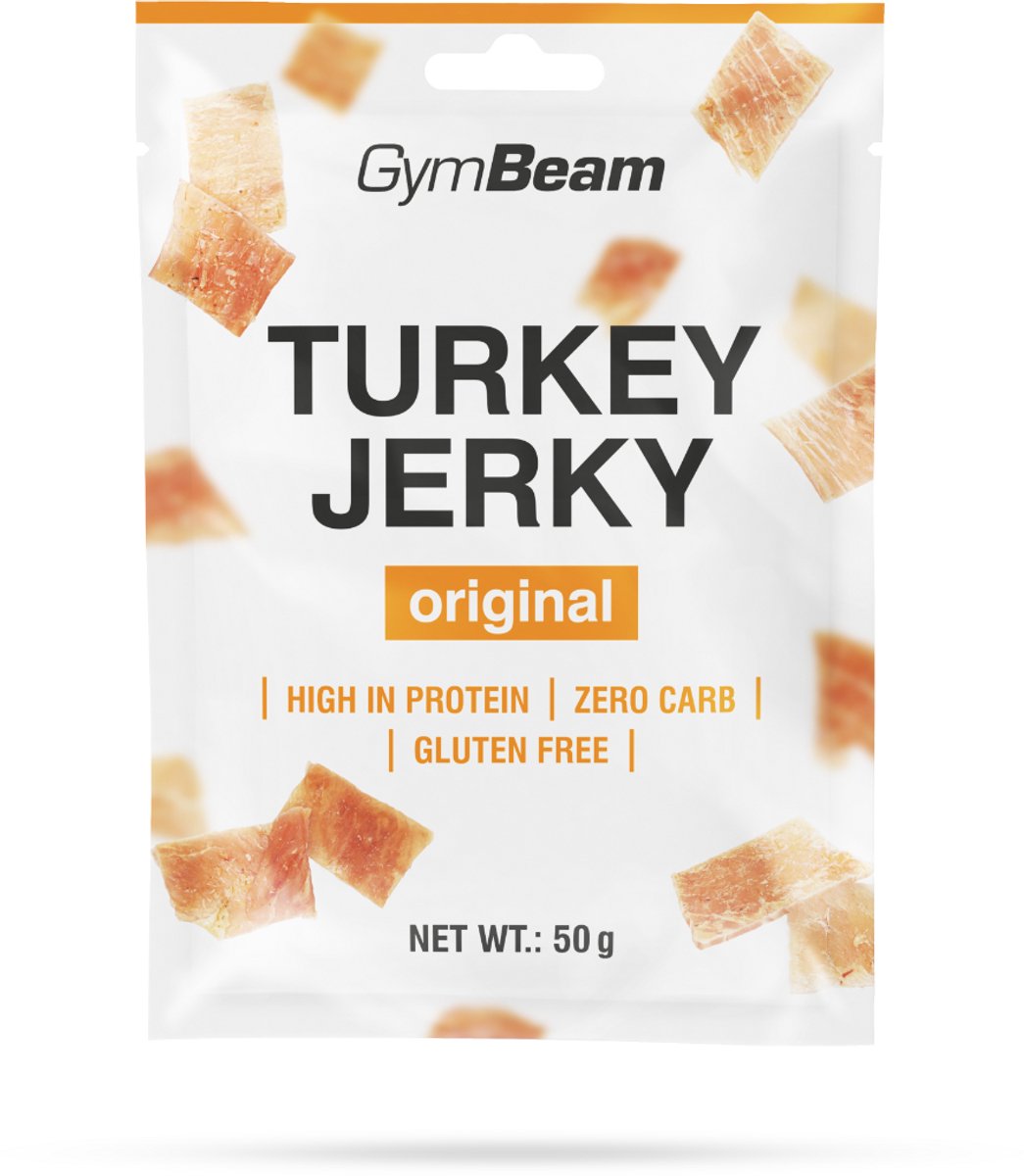 GymBeam Kalkoen Jerky 50 g origineel