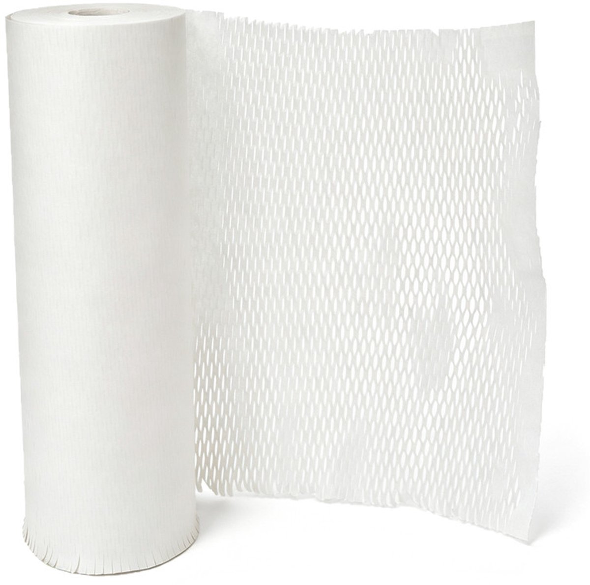 30 cm breed honingraatpapier, inpakpapier, alternatief voor bubbeltjesplastic, voor het inpakken van cadeaus en breekbare spullen,30 cm x 10 m - Wit