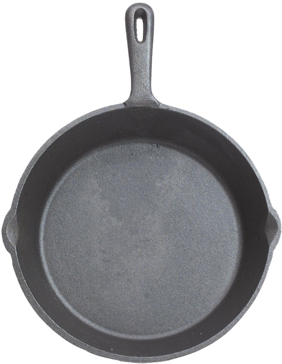 Omgoods - Gietijzeren Grillpan 24 cm - Geschikt voor Inductie