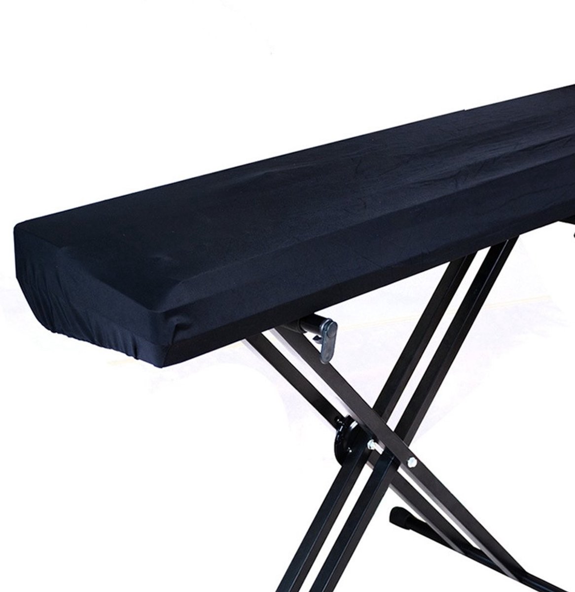 Omgoods - Stretchable Piano Keyboard Dust Cover - Zwart voor 88 Toetsen