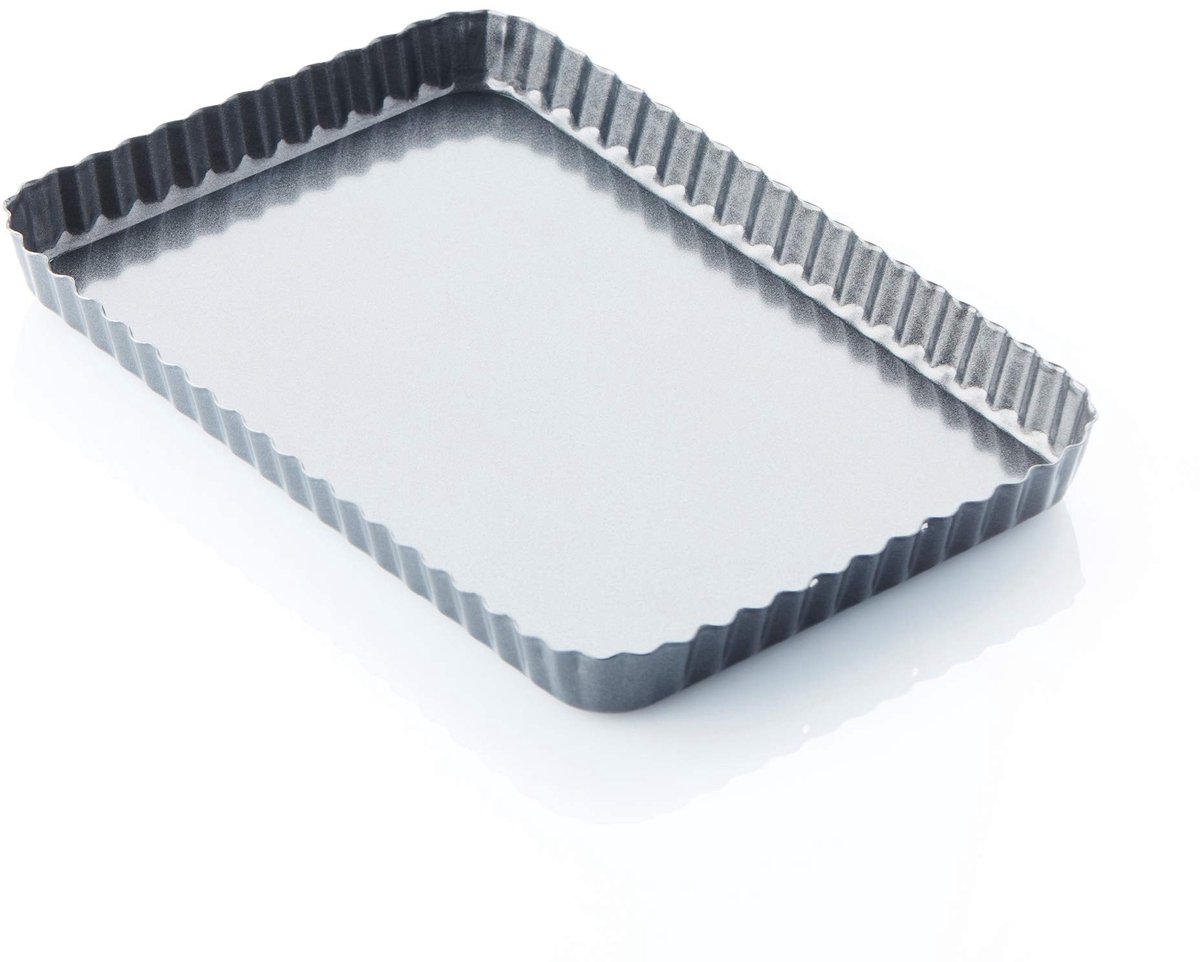 Omgoods - Geribde Taartvorm met Anti-aanbaklaag, 31x21x3 cm