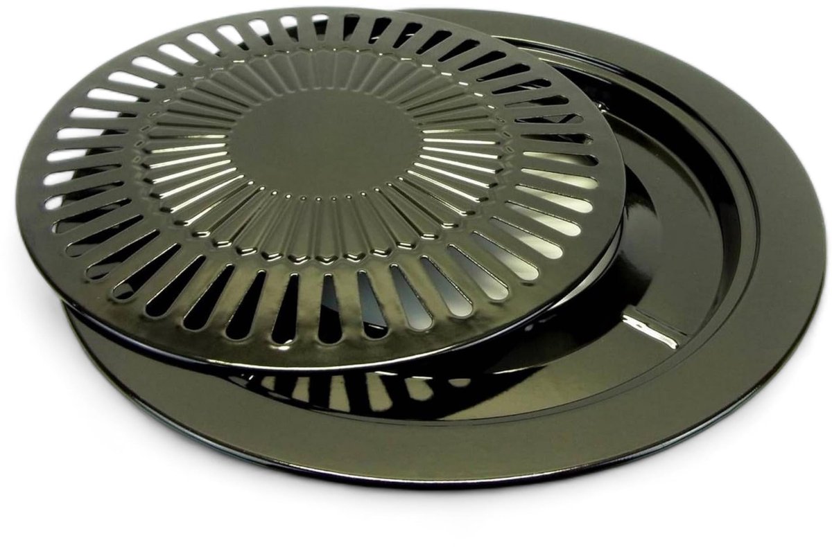 Omgoods - Grillrooster 2-delig Ø 31 cm voor Barbecue