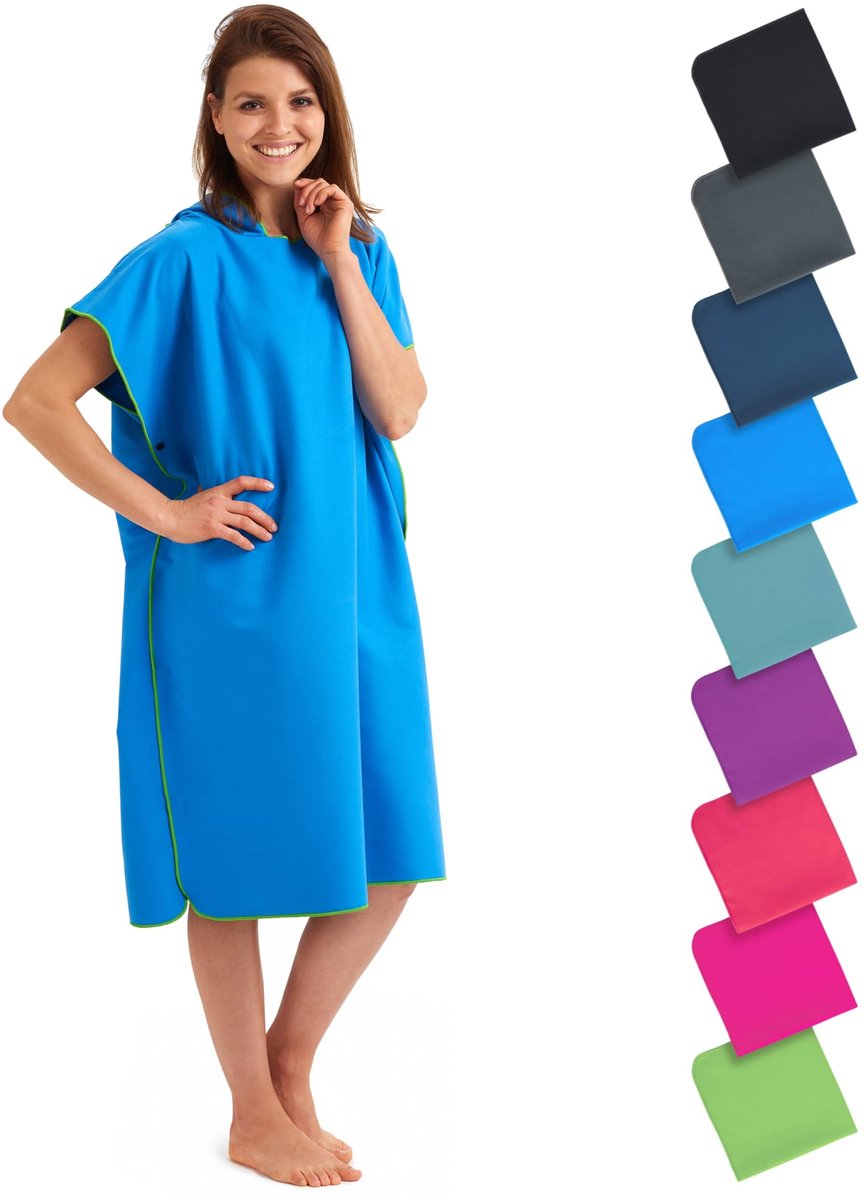 Omgoods - Fit-Flip Microfiber Surf Poncho - Lichtgewicht en Sneldrogend