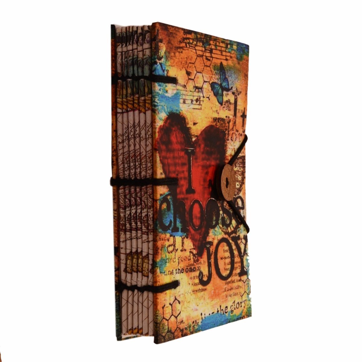 Omgoods - Vintage Journal 'I Choose Joy' - Handgemaakt Papier in Digitale Hardcase