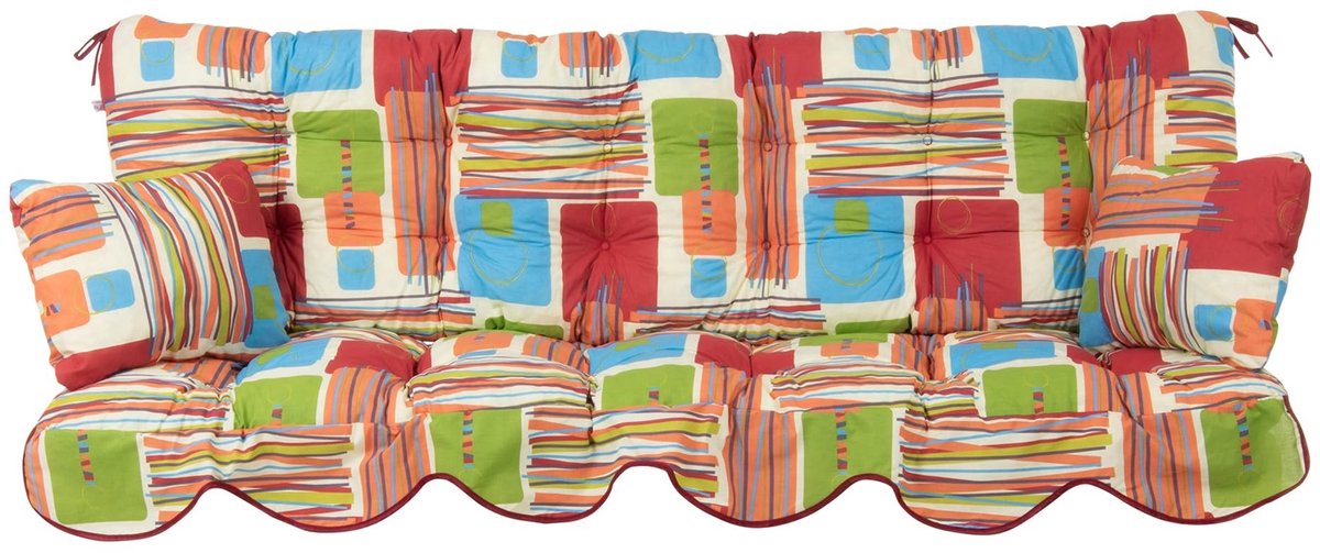 Omgoods - Minorca Cushion Set voor Schommelbank - 184 cm Lang