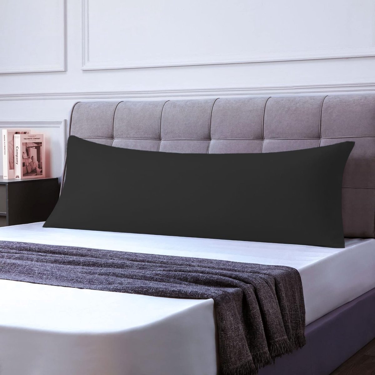 SnelShoppen - Kussenhoezen voor Tweepersoonsbed 50x150 cm, Set van 1 Kussensloop Gecertificeerd door Oeko-TEX in Premium Microfiber 110GSM met Onzicht