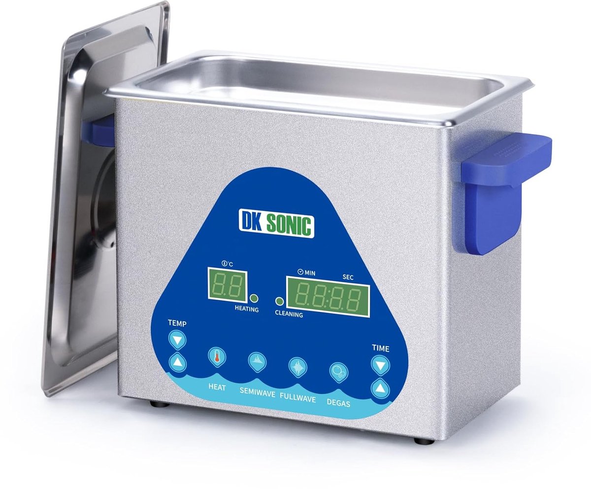 Ultrasoon reiniger 3L 120W - met verwarming - digitaal bedieningspaneel - dieptereiniging voor juwelen - ShopVlot
