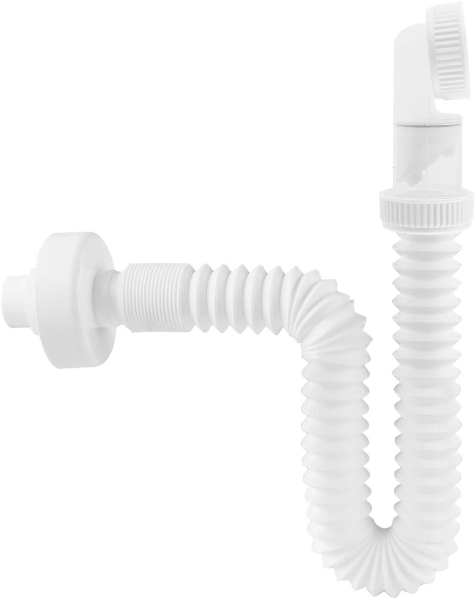 Afvoerbuis Keuken - Douche Sifon Vervanging - Hygiënisch Afvoeren - 360° Draaibaar - 36 x 16 x 8 cm - Wit