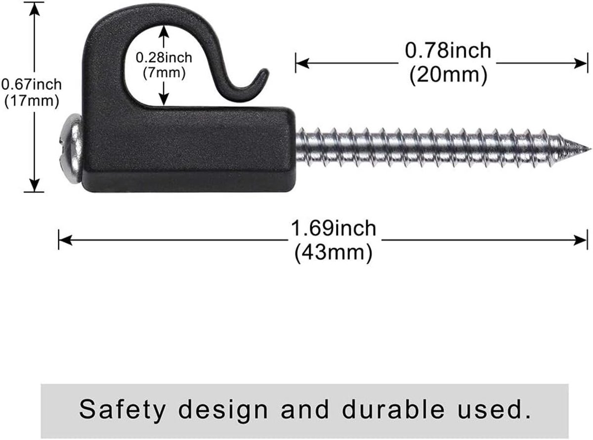 Set van 20 Q-Hanger, Home Kerstverlichting Hanger Haken met Phillips Schroef voor Garage Nieuwjaar Party Outdoor Easy Release Draad en Fairy Led Lights, Heavy Duty 18KG Capaciteit – foto 5