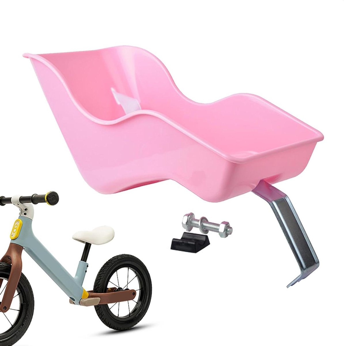Poppenfietsstoeltje - Fietsstoel poppen - Fietsen met poppen - Met veiligheidsriem - 32 x 16 x 18 cm - Niet gespecificeerd