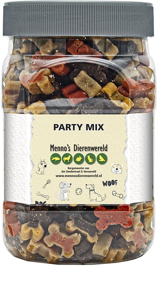 Zachte hondensnoepkes "party mix" 500gr