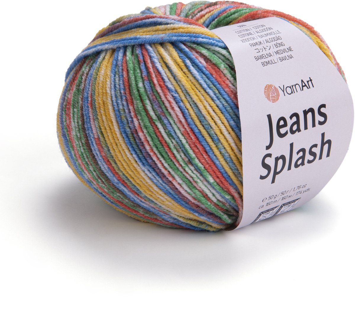 YarnArt Jeans Splash - 55% Katoen 45% Acryl - voor Haken en Breien - 50g / 160m - Kleur 952