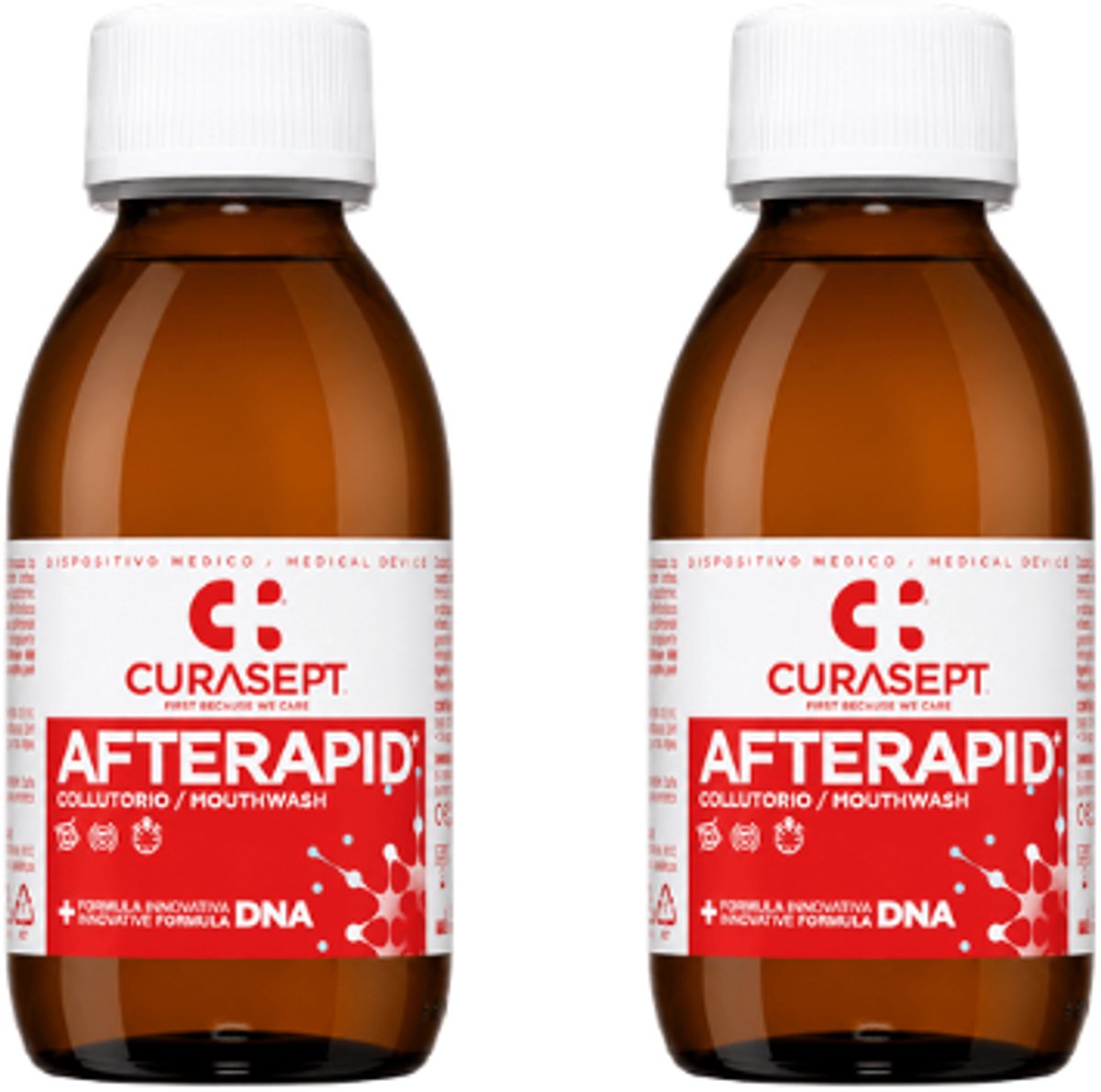2x Curasept AfteRapid Mondwater - 125 ml - Bij Aften & Mondzweertjes