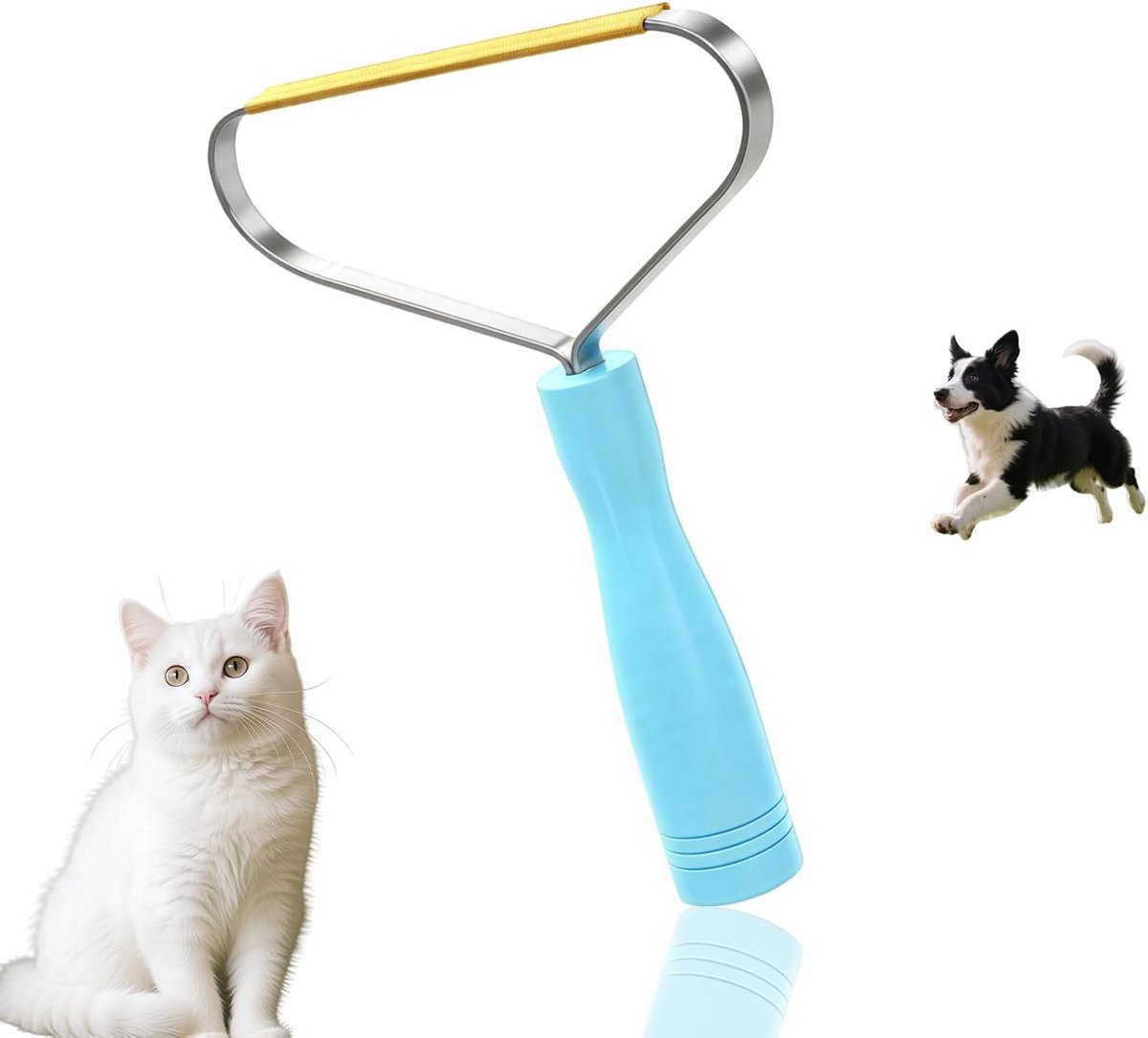 Professionele dierenhaarverwijderaar - kattenhaarverwijderaar en hondenharen verwijderen, pluisverwijderaar voor tapijten, banken, autostoelen en stofranden, verwijdert effectief elk