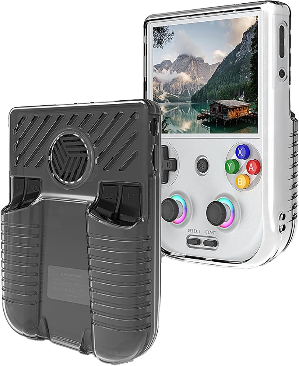 Doorzichtige Hoes Kompatibel met ANBERNIC RG 406V, TPU Stootvast Beschermhoes, Ultradun, Geen Geur, Siliconen Hoes - Transparant
