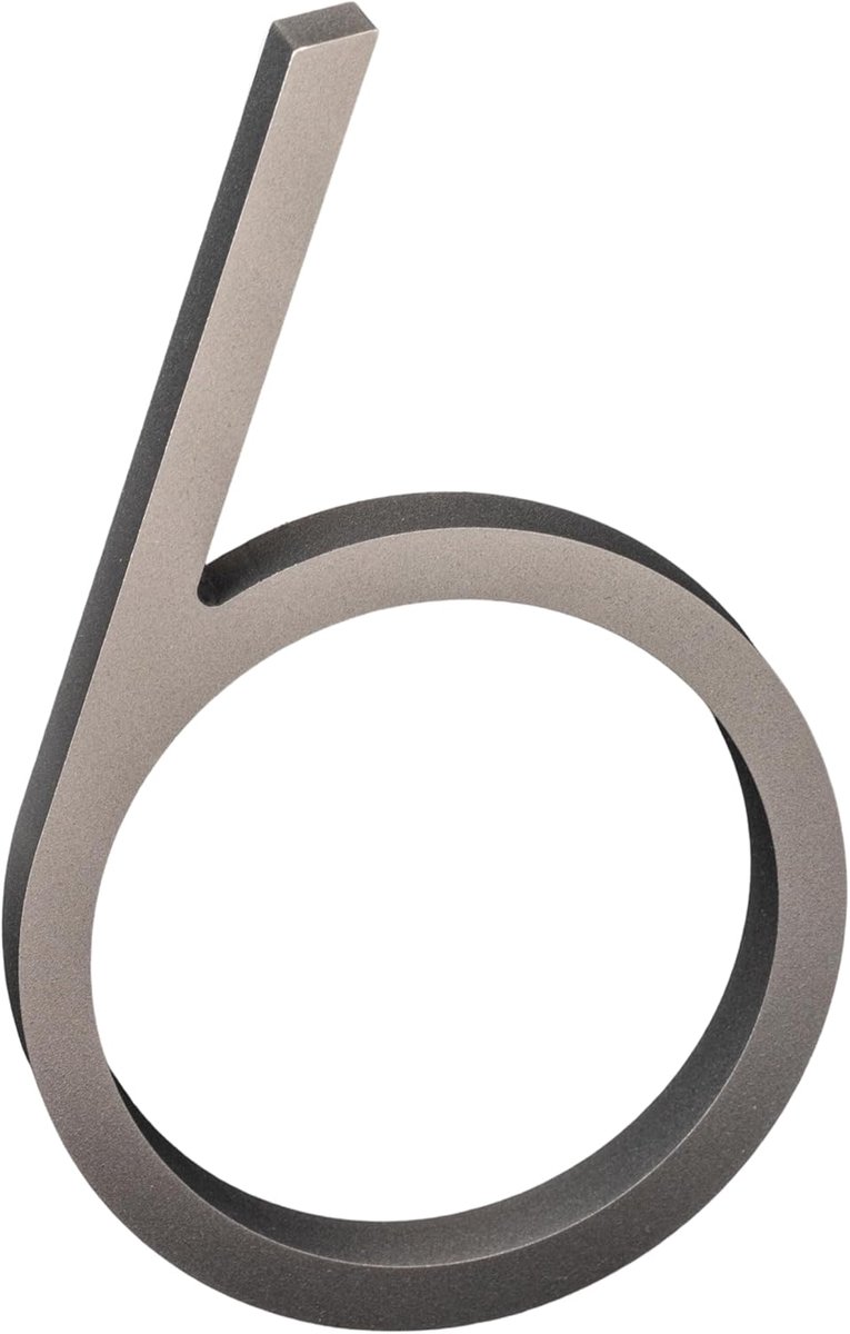 12,7 cm zelfklevende brievenbus, huisnummer, zelfklevende cijfers, huisnummers, materiaal acryl, waterdicht, roestvrij en corrosiebestendig (zilver 5in6/9)