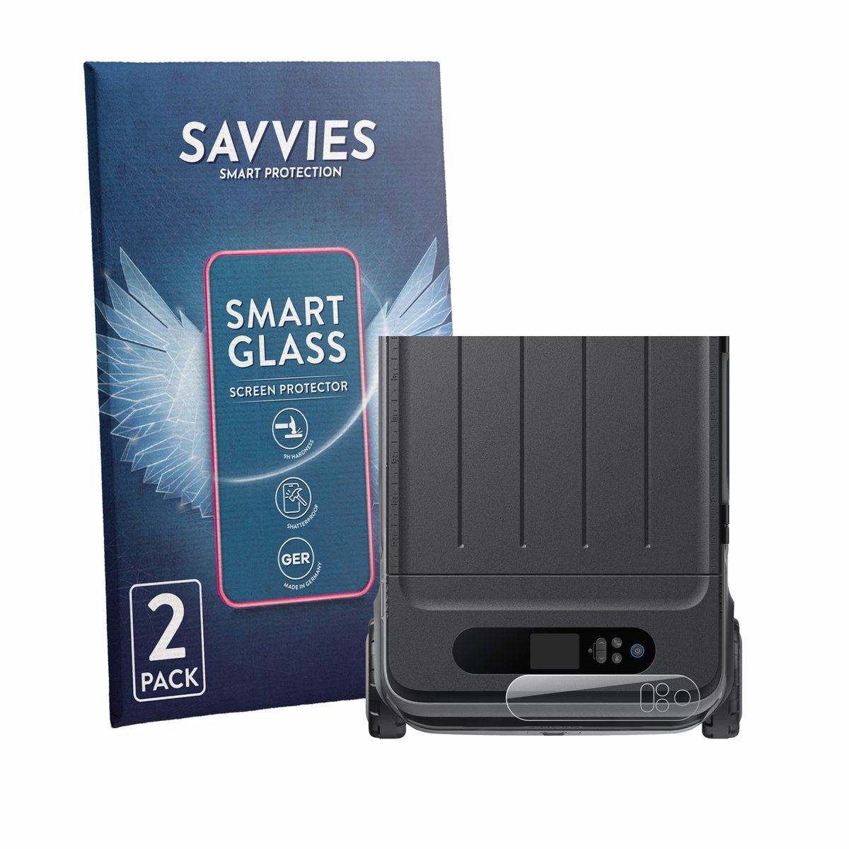 2 Stuks Savvies Screenprotector - geschikt voor Anker SOLIX EverFrost 2 40L - beschermfolie glas transparant