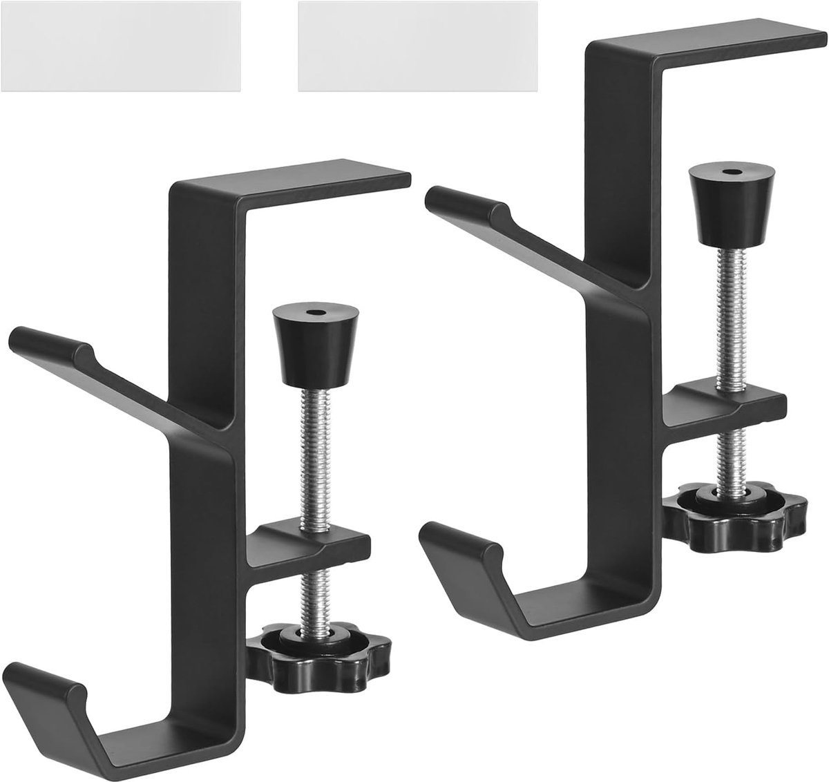 2-delige set, verstelbare tafelstandaard, tashaken voor tafel, multifunctionele standaard, geschikt voor schooltas, hoofdtelefoon en handtassen