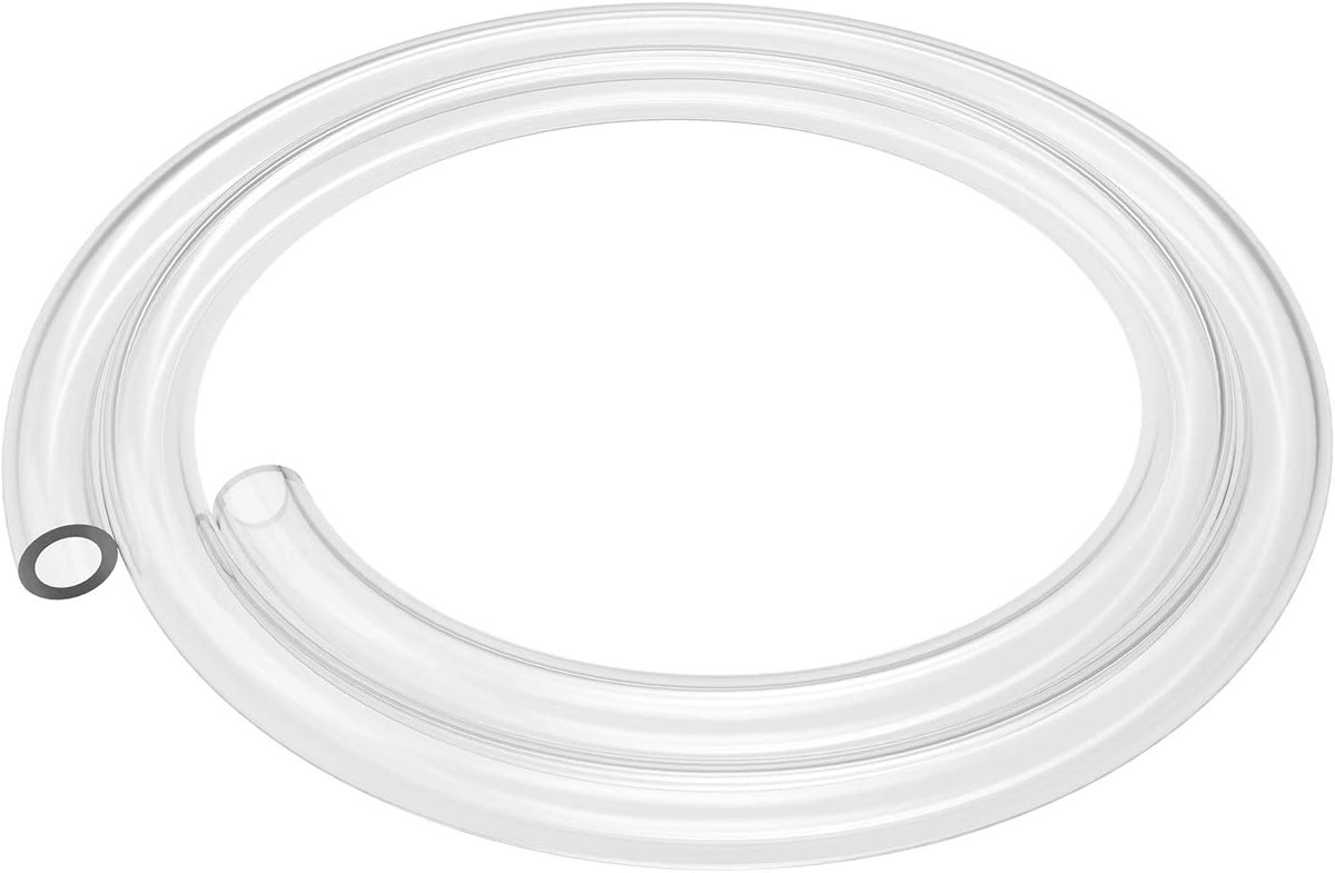 Siliconenslang, Hoge Temperatuur Food Grade Pure Siliconen Slang Natuurlijke Siliconen Slang 3/8 inch (9 mm) OD 1/4 inch (6 mm) ID, Zeer Elastisch en Sterk, 1 Meter