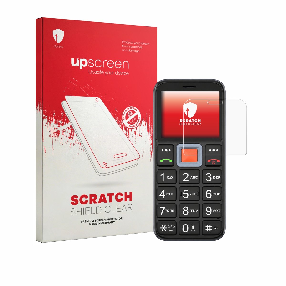 upscreen - Screenprotector voor Easyfone Prime A5 - Folie Beschermfolie transparant