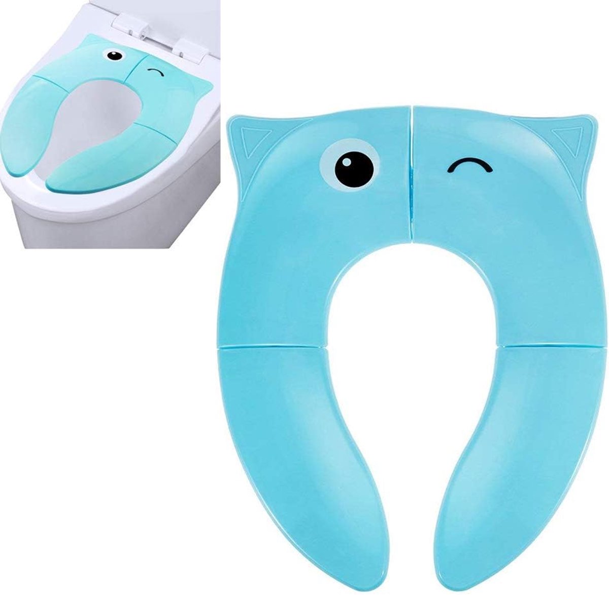 Plaspotjes opvouwbaar - draagbaar peuter WC-bril - antislip siliconen pads - ideaal voor zindelijkheidstraining - SnelShoppen