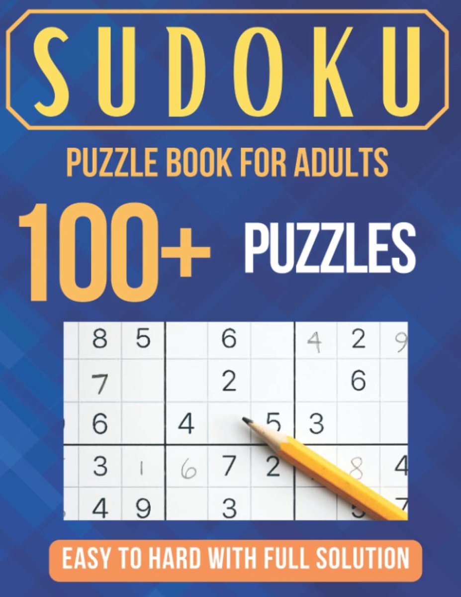 SnelShoppen - 100+ Sudoku Puzzels Boek Voor Volwassenen - Meer Dan 100 Sudoku Puzzels Van Makkelijk Tot Moeilijk Met Volledige Oplossingen