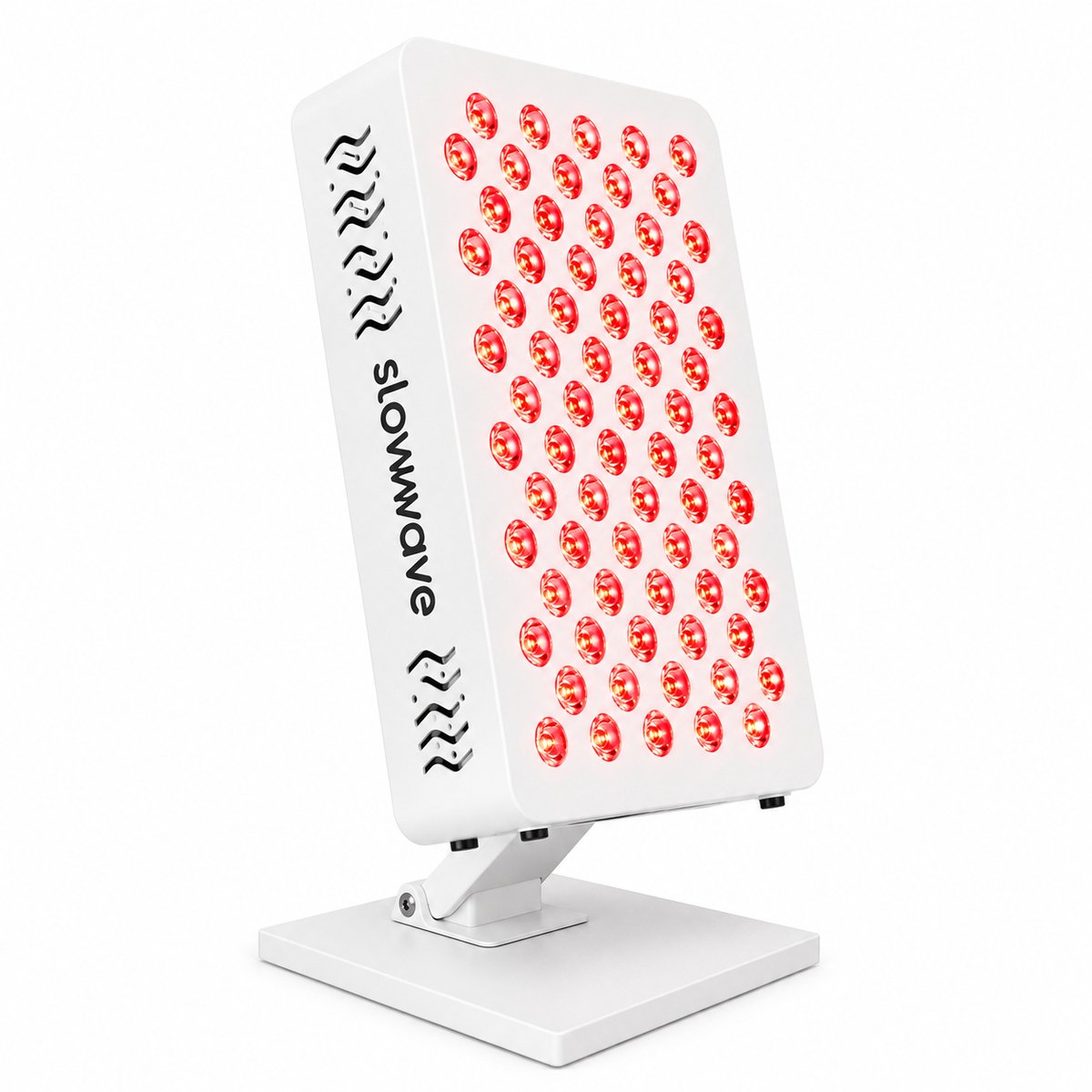Slowwave Radiance Pro Panel - Krachtig rood licht therapie paneel - 6 golflengtes - 70 dual-chip LEDs - Timer - Instelbare intensiteit - Afstandsbediening - Pulsfunctie 0-300 Hz - 50.000+ branduren - Stevige metalen behuizing - Kleur: wit