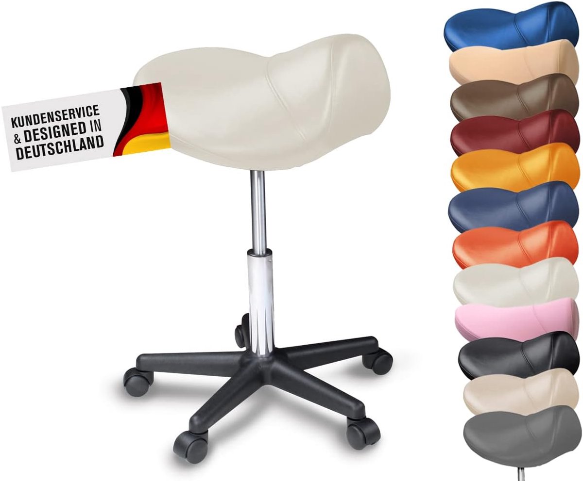 Zadelkruk Hoogteverstelbaar - Draaistoel Ergonomisch - Backvriendelijk - Ideaal voor Kantoor en Thuis - ShopVlot