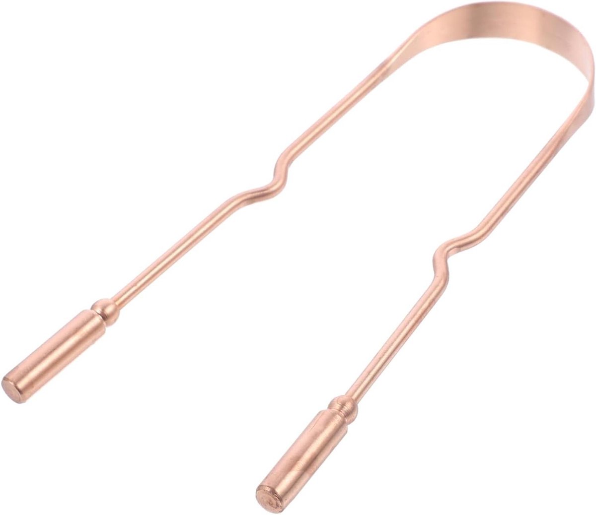 Tongschraper Koper - Mondverzorging Reiniger - Frisse Adem - Ergonomisch Ontwerp - 13 cm - Goudkleurig
