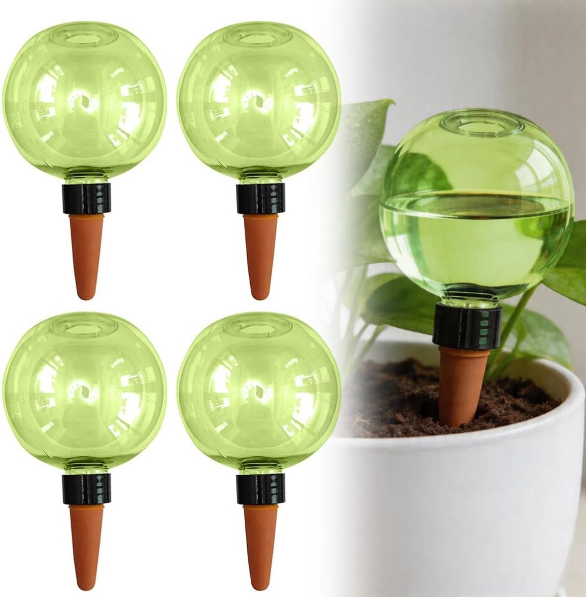 Waterballen voor planten - automatische irrigatie - roze - continue waterstroom voor kamerplanten - ShopVlot
