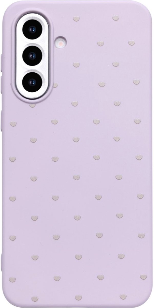 Casemania - Samsung S25 FE - Hart Patroon High Quality Silicone Case - Lila