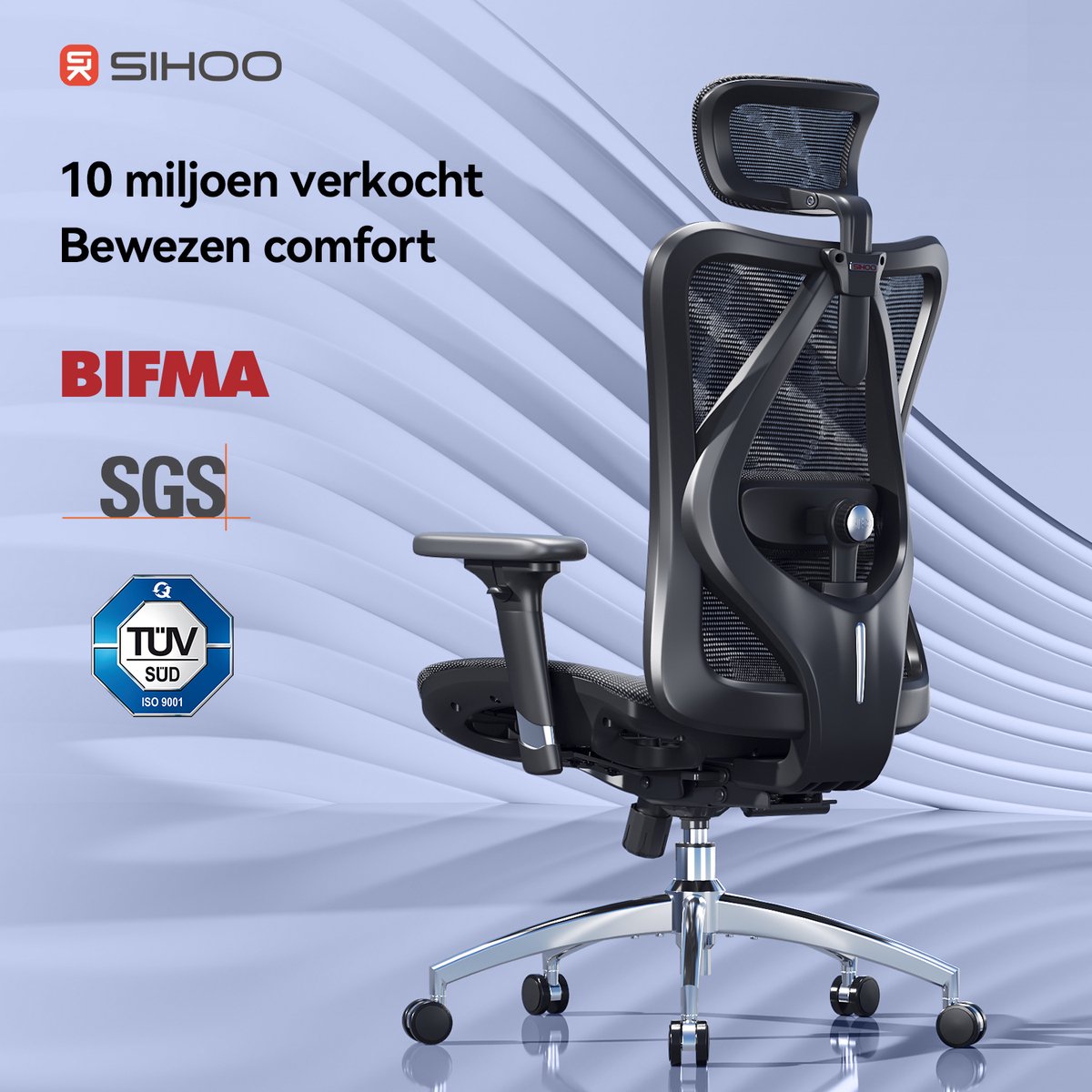 SIHOO M57 Ergonomische Bureaustoel - afbeelding 2