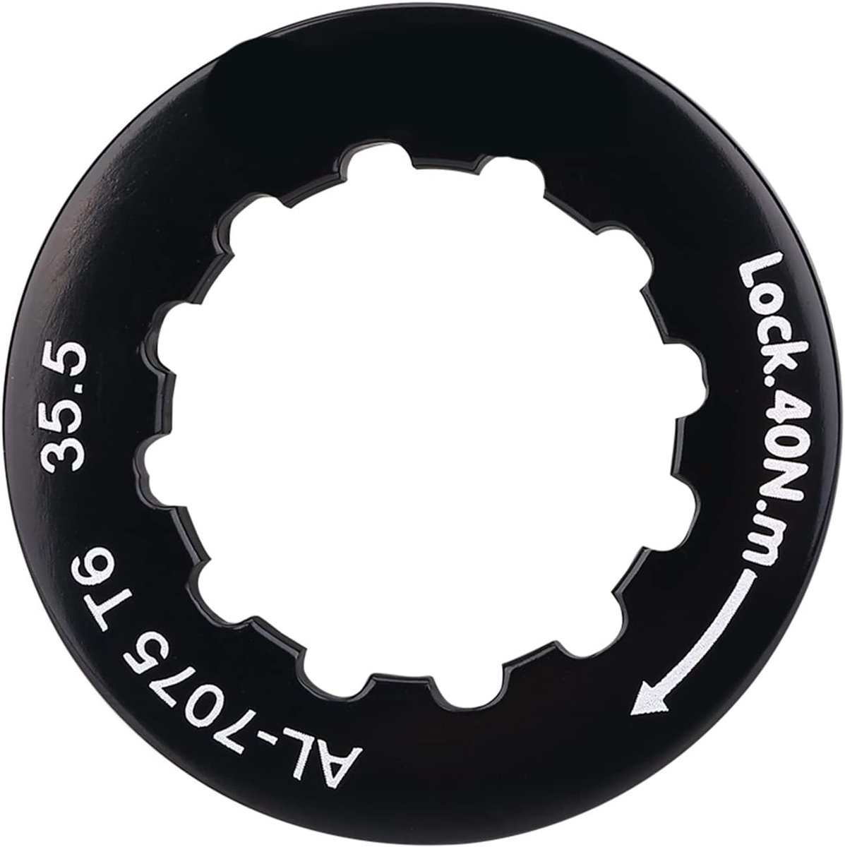 SnelShoppen - Fietslot Ringaccessoires voor Fiets met Vliegwielslot Stevig voor Fiets (Zwart) - Lichtgewicht en Compact Aluminium Legering