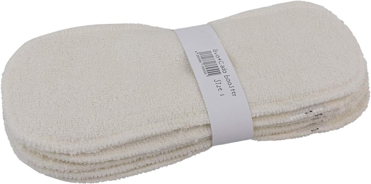 SnelShoppen - 3-laags bamboe inlegger Gr. 1 (5 stuks) - Zuiginsert voor stof luiers, newborn, Oeko-Tex, 28x11 cm, wasbaar tot 60°C