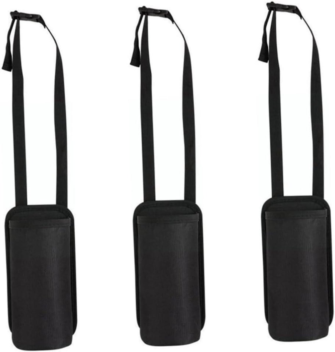 Opbergtas Brandblusser - Brandblusserhouder Auto - Auto Organisatie - Hangende Rugleuning Tas - 3 Stuks - Zwart