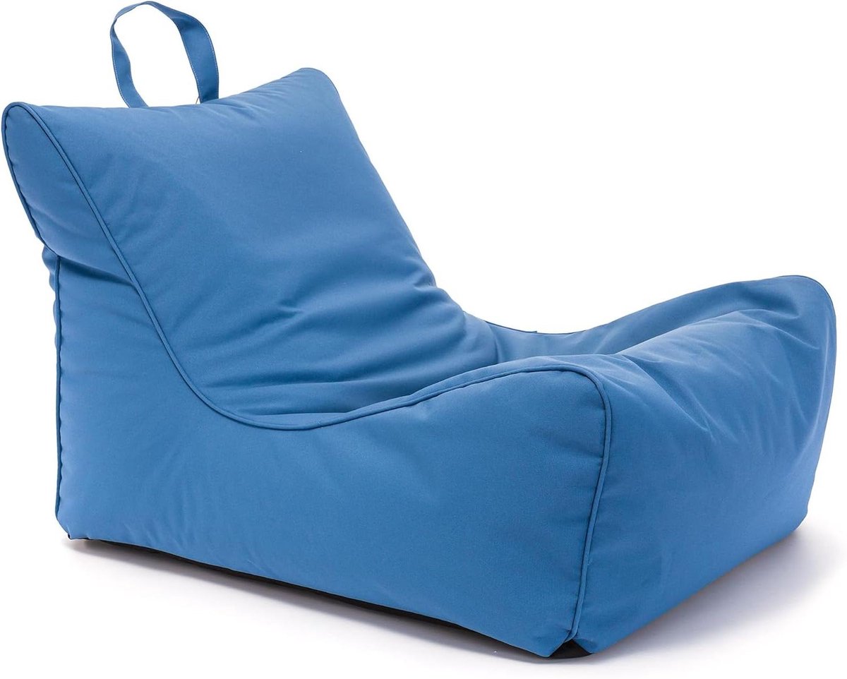 Zitzak Chaise Longue - Lounge Poef - Buiten Ontspannen - Waterdicht Oxford Stof - XL - Blauw
