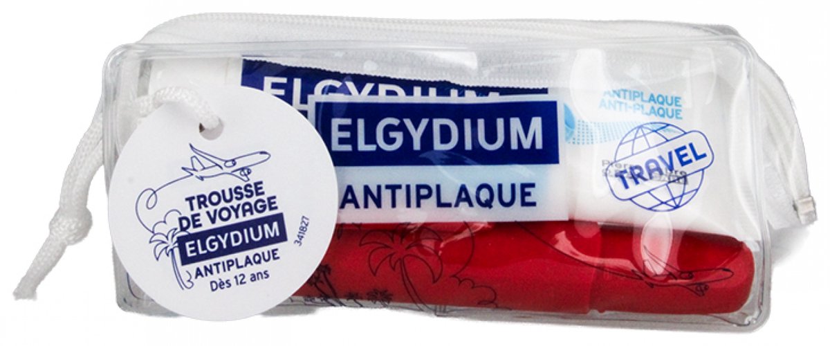 Elgydium Reisset voor Volwassenen Anti-Plaque (Kleur : Rood)
