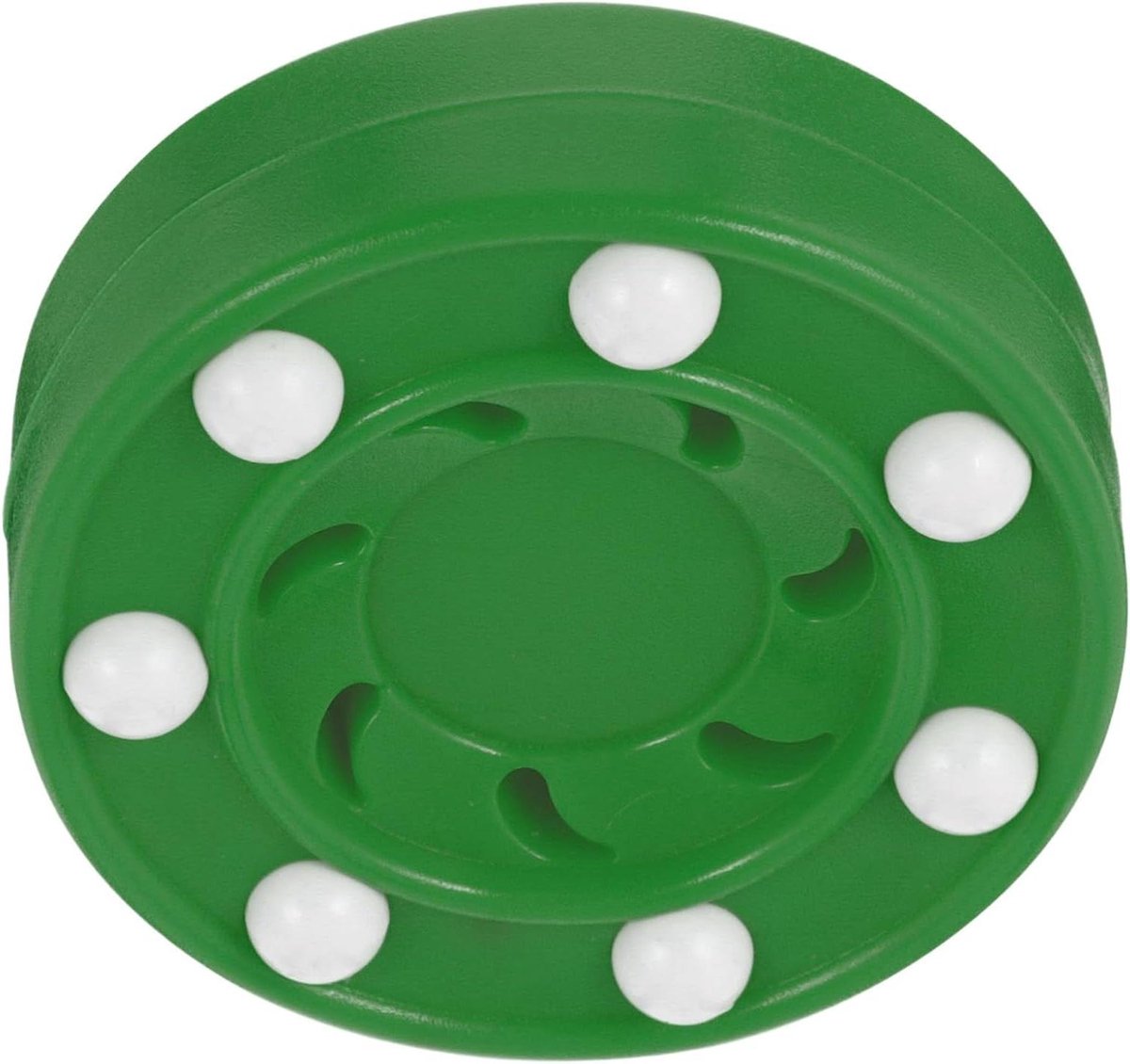 Roller Hockey Puck - Straathockey Puck - Sport Training - Schokbestendige Kern - 7.5 cm - Groen