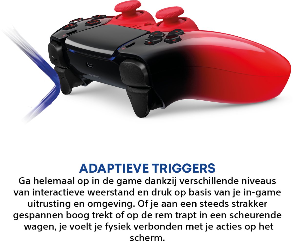 Sony PS5 DualSense Draadloze Controller - Techno Red – foto 5