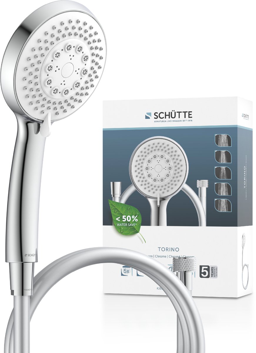 SCHÜTTE TORINO Badset Inclusief Handdouche - Chroom